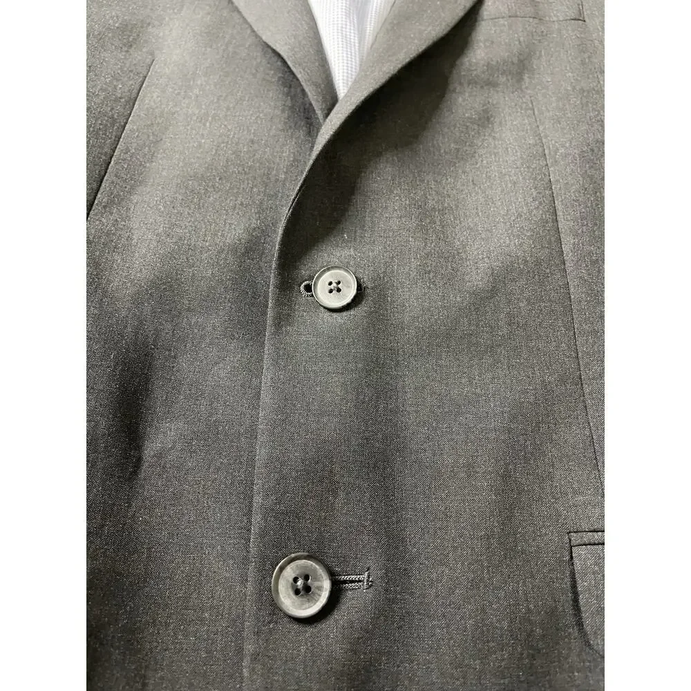 Egara Gray Skinny Fit Stretch Blazer Jacket Men’s 40L Excellent Condition
